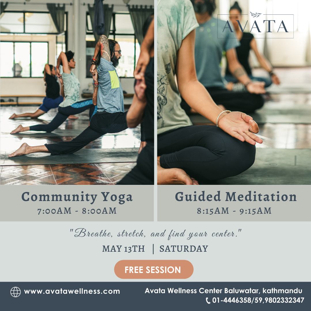 Community yoga and Guided Meditation - May 13th
