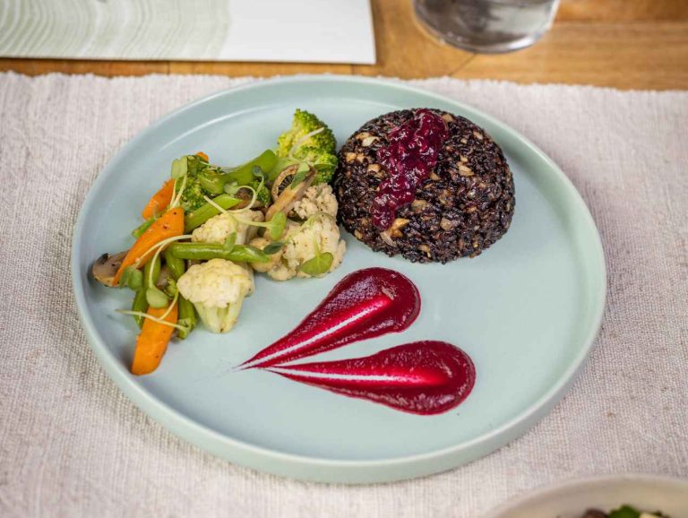 Black Rice Mushroom Risotto
